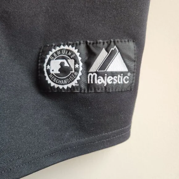 MLB Boston Red Sox Black Jersey L/XL 48 Majestic - Picture 4 of 10